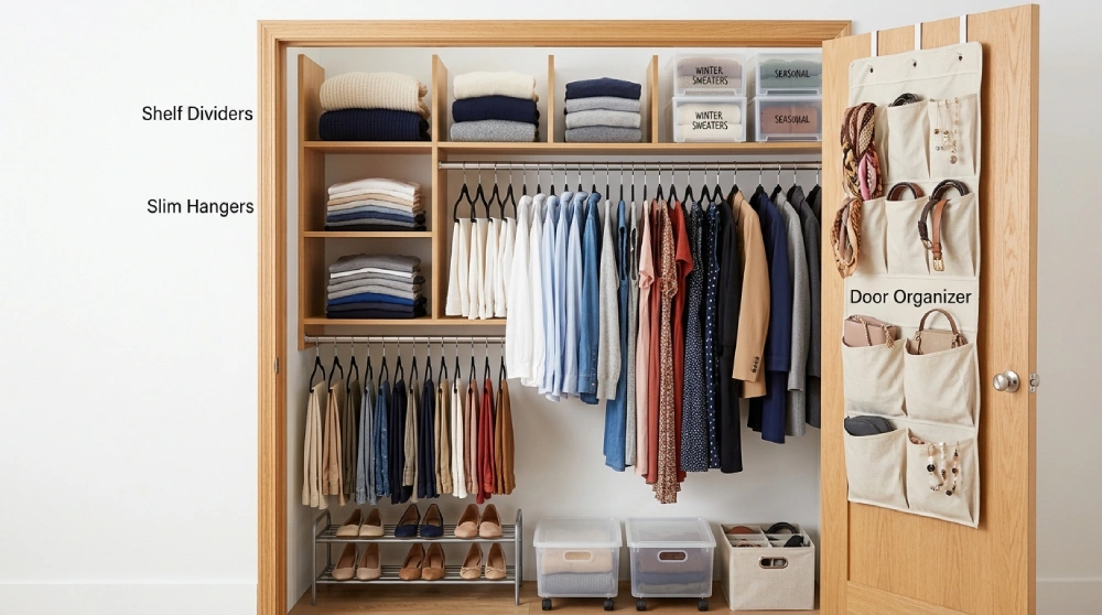 Clothes Organizer Ideas: 15 Smart Ways to Store More in Less Space