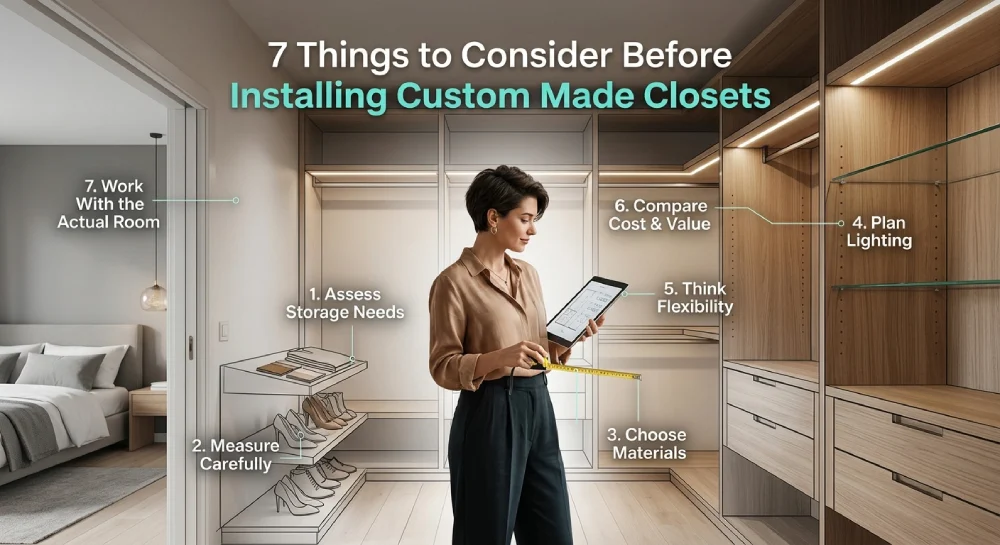 7 Things to Consider Before Installing Custom Made Closets